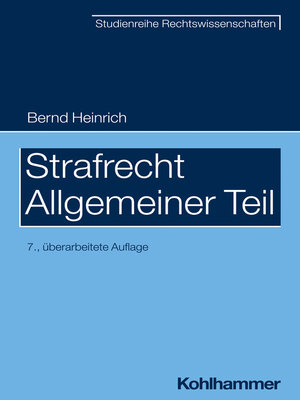 cover image of Strafrecht--Allgemeiner Teil